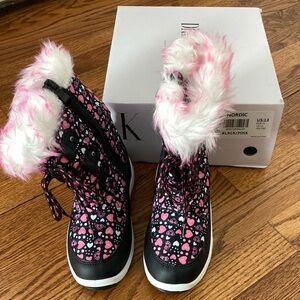 DREAM PAIRS size 13 Mid Calf Slip Resistant Faux Fur Lined Winter Snow Boots NWT